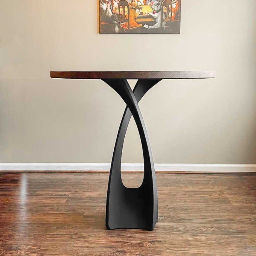 Counter Table Base 614 Tulipe 34H Mid-Century Modern Style DIY metal table furniture legs console side table legs desk legs counter table metal table base side table steel dining table handmade furniture flowyline design bar table round counter height table