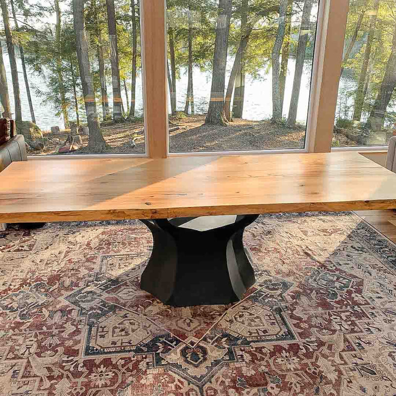 Metal Table Base - 303 Namu - 31, 22, 28H inch round table base farmhouse furniture legs coffee table base dining table base Pedestal table Base base for round table wooden dining table mid century modern home and living industrial and rustic style heavy duty
