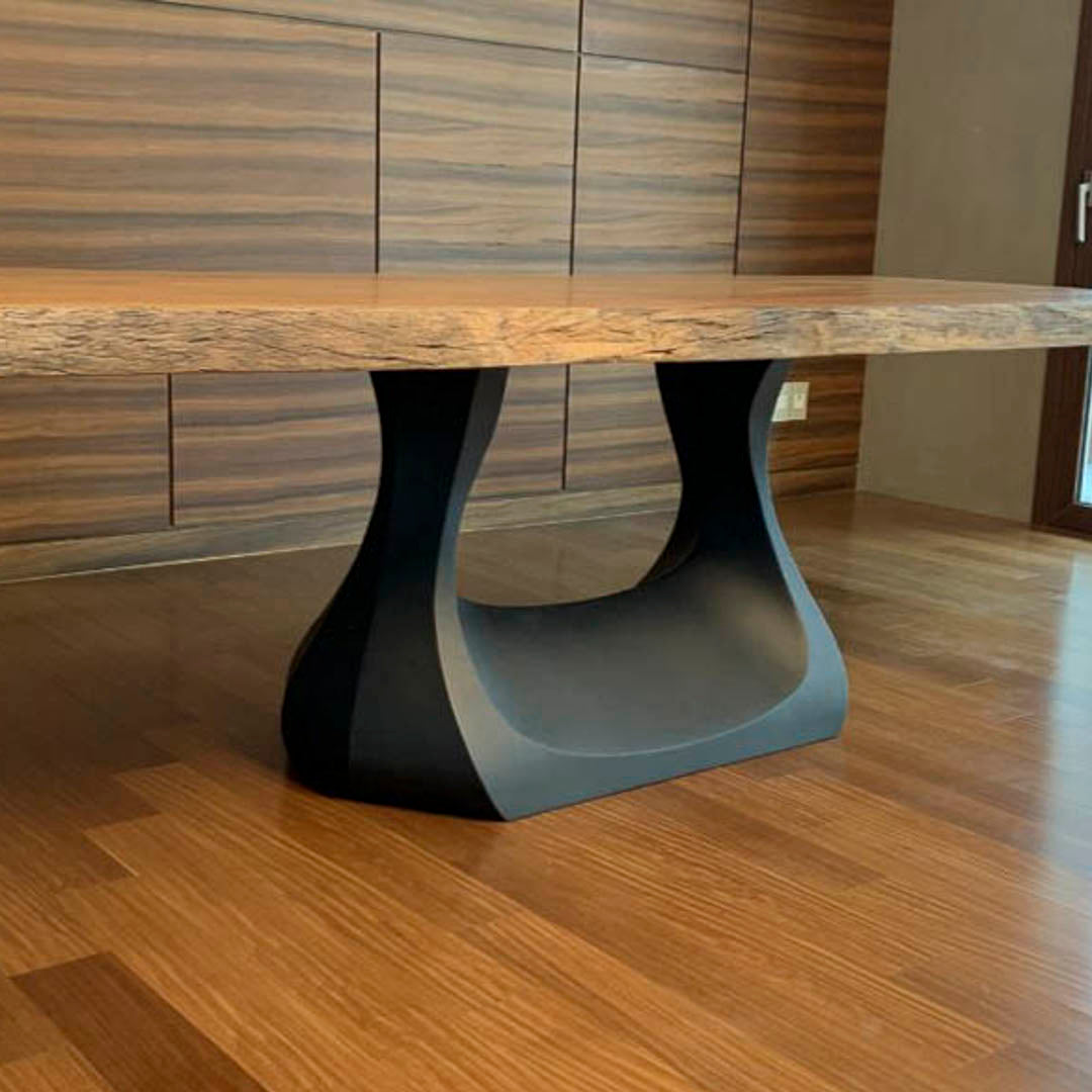 Metal Table Base - 302 Uilani2 - 39, 22, 28H inch metal table legs round table base round dining trestle table tulip Pedestal table Base steel glass trestle table base home and living industrial and rustic style heavy duty