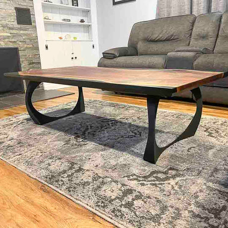 Coffee Table Legs 212 Cleo 16H Modern DIY Furniture Design; live edge coffee table legs; slab coffee table legs; coffee table legs for live edge; wood slab coffee table legs; metal legs for live edge coffee table;