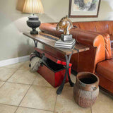 Metal Console Table Legs - 209 Xeni - 15W, 28H inch - Set of 2 pcs metal table legs dining table side table legs counter table console table sofa table legs iron table legs live edge table legs modern desk entryway table flowyline design round counter height table bar table