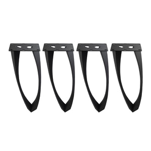Metal Table Legs - 505 Udo - 3W, 28H inch - Set of 4 pcs metal table legs furniture legs round dining table metal desk legs dining table hairpin legs trestle table base glass table base flowyline design industrial & rustic style heavy duty
