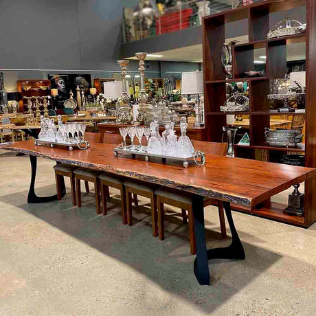 Metal Table Legs - 436 Uzar - 21W, 28H inch - Set of 2 pcs metal table legs round dining table kitchen handmade furniture home and living desk legs modern desk steel iron table legs flowyline design