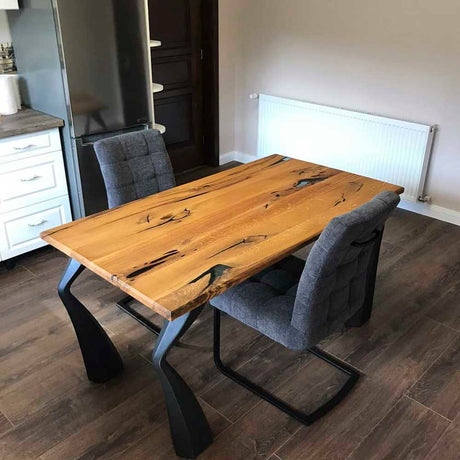 Metal Table Legs - 503 Seung - 3W, 28H inch - Set of 4 pcs metal table legs furniture round dining table outdoor furniture woodwork handmade furniture live edge table legs wood table legs industrial & rustic style heavy duty