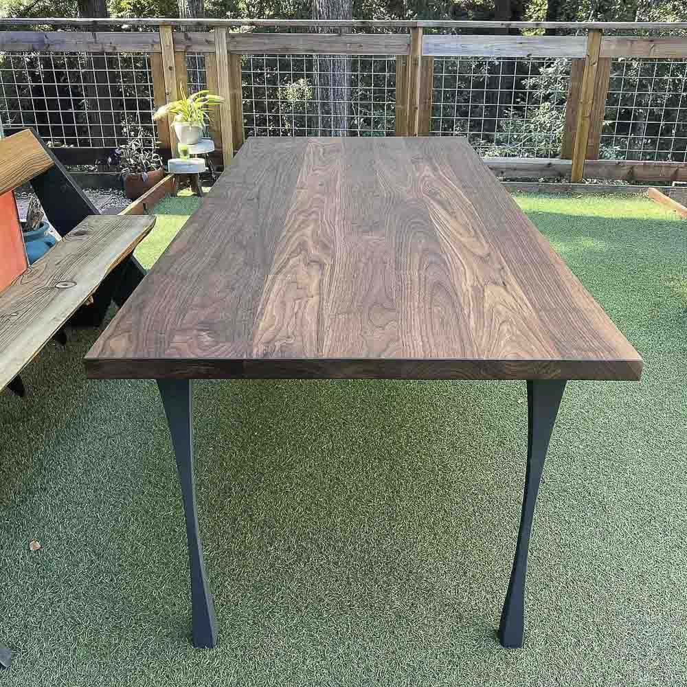 Metal Table Legs - 501 Snello - 2, 2, 28H inch - Set of 4 pcs metal table legs furniture kitchen and dining dining table mid century modern handmade furniture office desk industrial & rustic style heavy duty flowyline design
