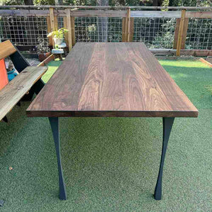 Metal Table Legs - 501 Snello - 2, 2, 28H inch - Set of 4 pcs metal table legs furniture kitchen and dining dining table mid century modern handmade furniture office desk industrial & rustic style heavy duty flowyline design