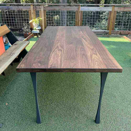 Metal Table Legs - 501 Snello - 2, 2, 28H inch - Set of 4 pcs metal table legs furniture kitchen and dining dining table mid century modern handmade furniture office desk industrial & rustic style heavy duty flowyline design