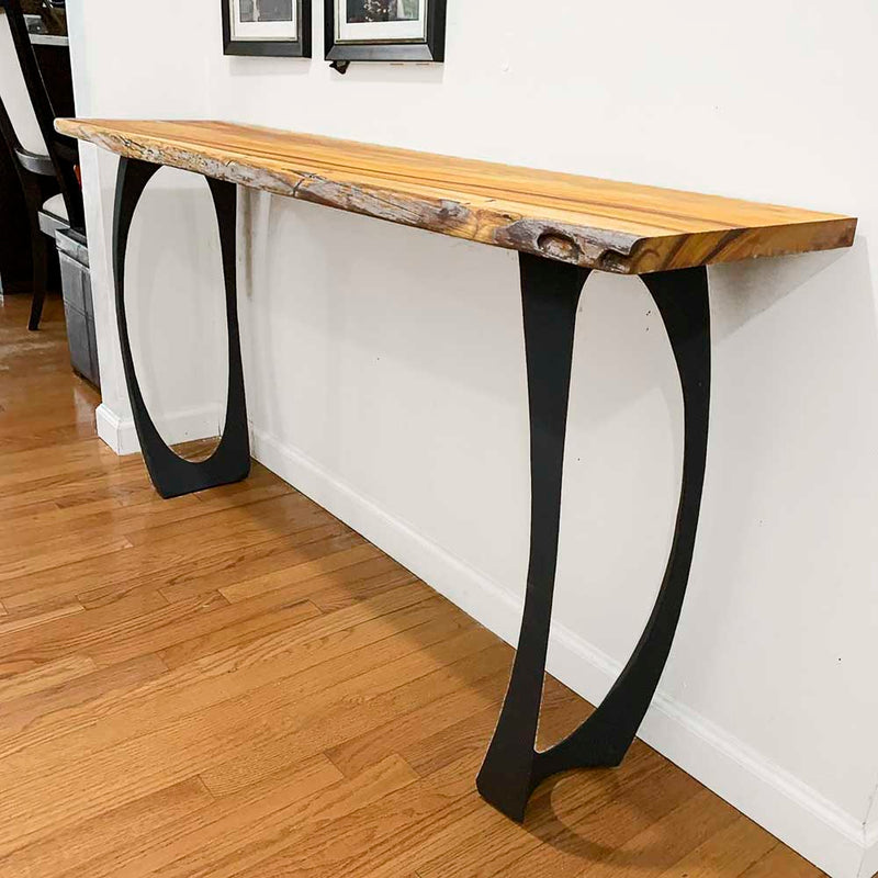 Console Table Legs Metal 211 Cleo 28H Unique Design | Flowyline Design