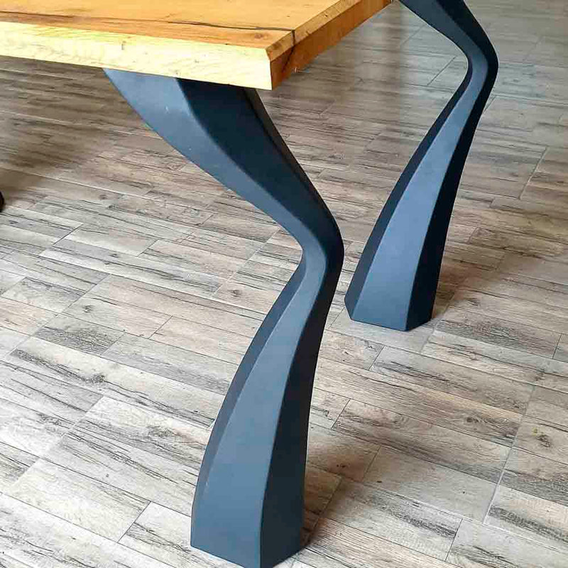 Metal Table Legs - 503 Seung - 3W, 28H inch - Set of 4 pcs metal table legs furniture round dining table outdoor furniture woodwork handmade furniture live edge table legs wood table legs industrial & rustic style heavy duty