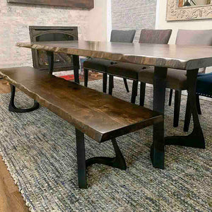 Metal Table Legs - 436 Uzar - 21W, 28H inch - Set of 2 pcs metal table legs round dining table kitchen handmade furniture home and living desk legs modern desk steel iron table legs flowyline design