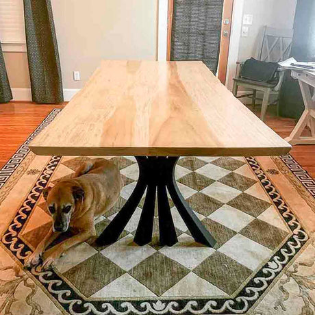 Metal Table Legs - 420 Akro - 24W, 28H inch - Set of 2 pcs metal table legs furniture dining table wooden legs steel flowyline design iron live edge table legs wood sofa hallway table entryway table industrial & rustic style heavy duty flowyline design