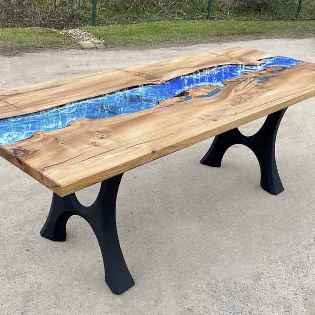 Furniture Legs 405 Haru 28H Modern Metal Dining Table Legs - Set of 2 pcs table legs modern desk live edge table legs industrial wood dining table office desk iron wood table legs sofa large dining table industrial & rustic style heavy duty