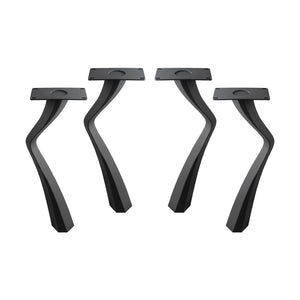 Metal Table Legs - 503 Seung - 3W, 28H inch - Set of 4 pcs metal table legs furniture round dining table outdoor furniture woodwork handmade furniture live edge table legs wood table legs industrial & rustic style heavy duty