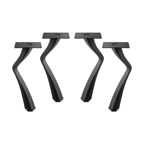 Metal Table Legs - 503 Seung - 3W, 28H inch - Set of 4 pcs metal table legs furniture round dining table outdoor furniture woodwork handmade furniture live edge table legs wood table legs industrial & rustic style heavy duty