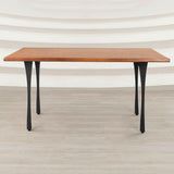 Metal Table Legs - 501 Snello - 2, 2, 28H inch - Set of 4 pcs metal table legs furniture kitchen and dining dining table mid century modern handmade furniture office desk industrial & rustic style heavy duty flowyline design