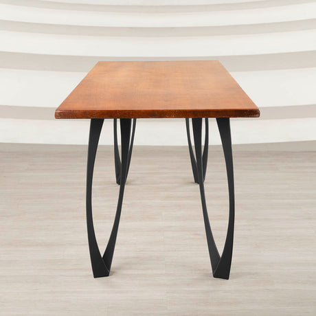 Metal Table Legs - 505 Udo - 3W, 28H inch - Set of 4 pcs metal table legs furniture legs round dining table metal desk legs dining table hairpin legs trestle table base glass table base flowyline design industrial & rustic style heavy duty