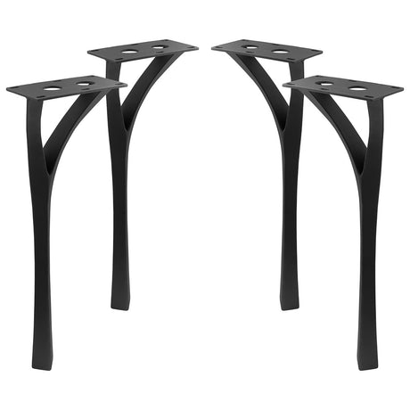 Metal Table Legs - 508 Faras - 9W, 28H inch - Set of 4 pcs metal table legs furniture desk legs kitchen and dining dine table woodwork hand made living room table diy table u legs industrial table leg wood