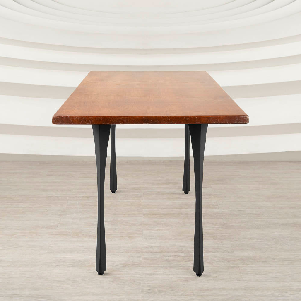 Metal Table Legs - 501 Snello - 2, 2, 28H inch - Set of 4 pcs metal table legs furniture kitchen and dining dining table mid century modern handmade furniture office desk industrial & rustic style heavy duty flowyline design