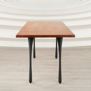 Metal Table Legs - 501 Snello - 2, 2, 28H inch - Set of 4 pcs metal table legs furniture kitchen and dining dining table mid century modern handmade furniture office desk industrial & rustic style heavy duty flowyline design