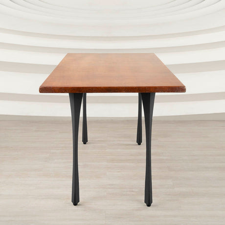 Metal Table Legs - 501 Snello - 2, 2, 28H inch - Set of 4 pcs metal table legs furniture kitchen and dining dining table mid century modern handmade furniture office desk industrial & rustic style heavy duty flowyline design