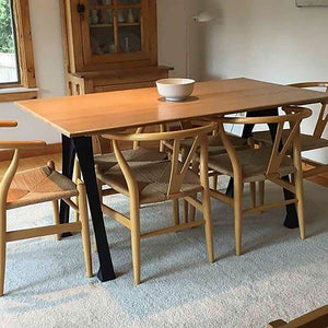 Metal Table Legs - 434 Arlo - 22W, 28H inch - Set of 2 pcs metal table legs furniture dining table kitchen and dining woodwork iron live edge wood sofa hallway table office desk flowyline design industrial & rustic style heavy duty