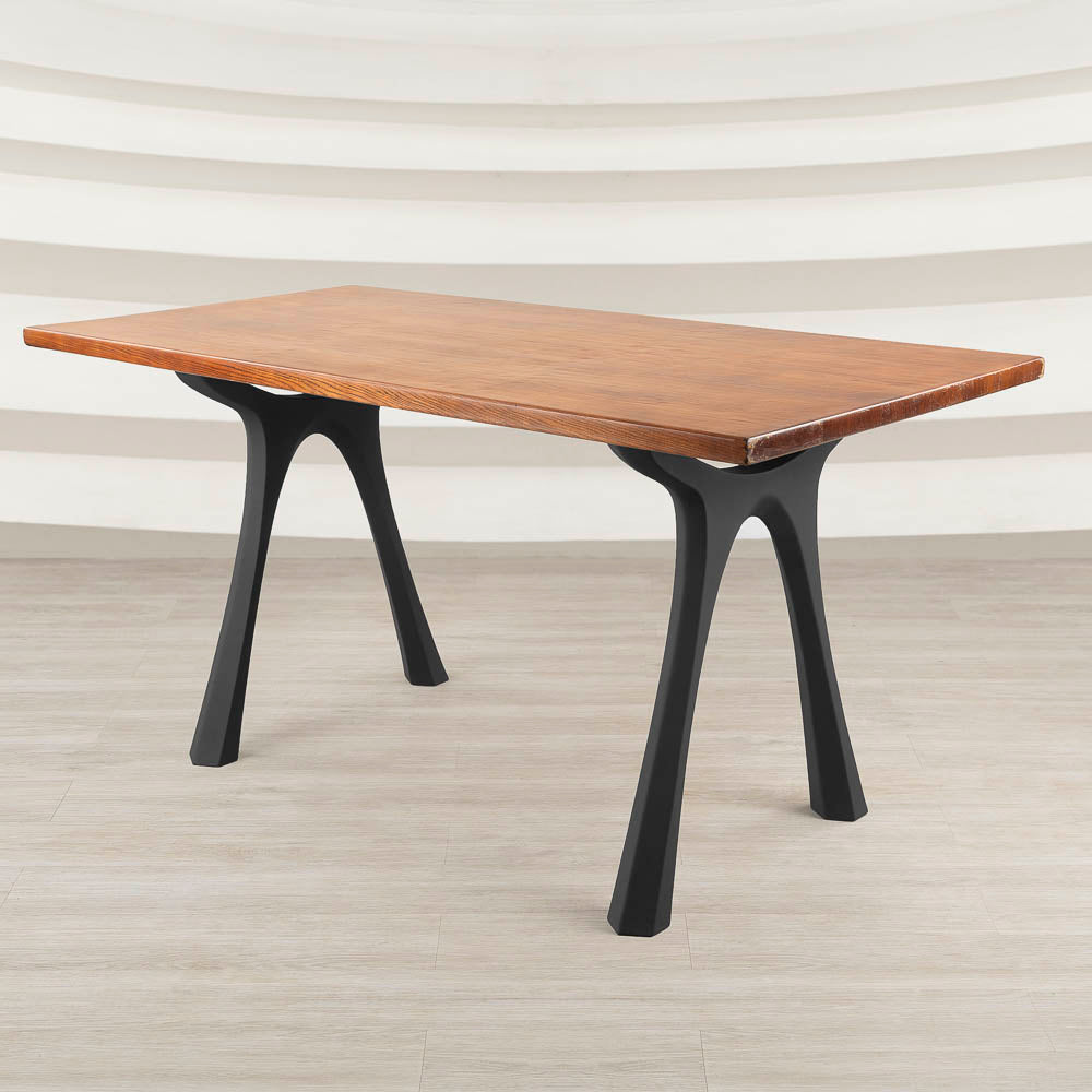Metal Table Legs - 414 Hatty - 24W, 28H inch - Set of 2 pcs metal table legs furniture live edge slab dining table kitchen and dining handmade furniture entryway table office desk flowyline design industrial & rustic style heavy duty flowyline design