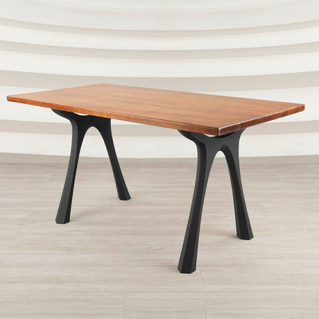 Metal Table Legs - 414 Hatty - 24W, 28H inch - Set of 2 pcs metal table legs furniture live edge slab dining table kitchen and dining handmade furniture entryway table office desk flowyline design industrial & rustic style heavy duty flowyline design