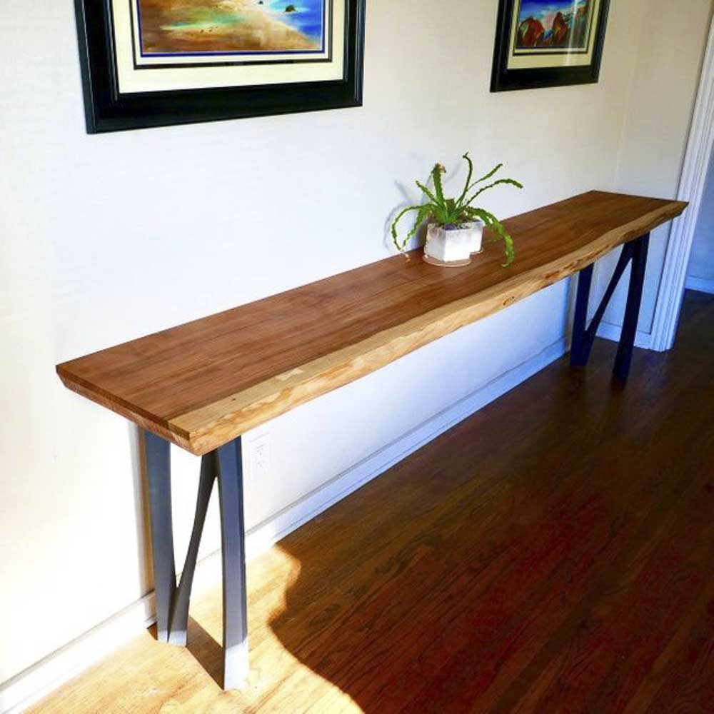 Metal Console Table Legs - 210 Norah - 10W, 28H inch - Set of 2 pcs metal table legs desk counter table side table Narrow Console Table handmade furniture counter height pipe counter base console table legs hallway table console table narrow round counter height table bar table