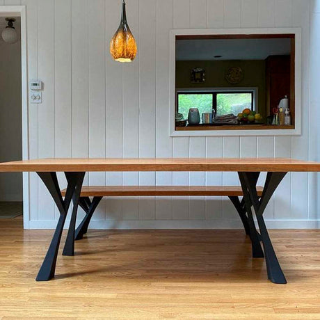 Metal Table Legs - 507 Yami - 4W, 28H inch - Set of 4 pcs metal table legs desk legs dining table steel table base woodworking furniture legs handmade furniture industrial live edge office desk flowyline design industrial & rustic style heavy duty flowyline design
