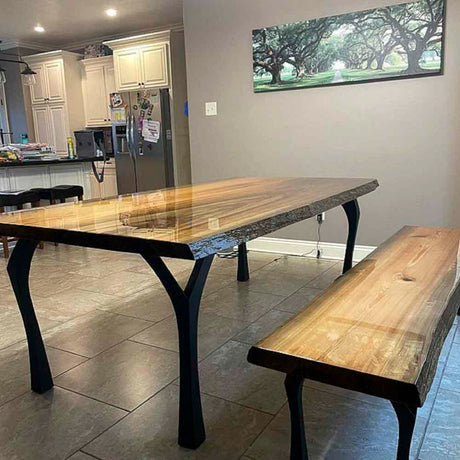 Metal Table Legs - 506 Faras - 12W, 28H inch - Set of 4 pcs table furniture legs dining table kitchen and dining office desk farmhouse table large dining cast iron hallway farmhouse furniture wood steel desk legs industrial & rustic style heavy duty flowyline design