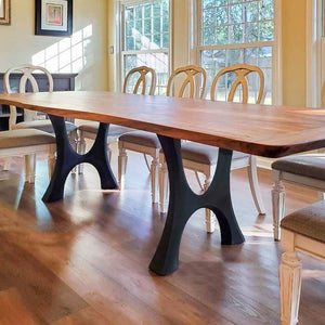 Furniture Legs 405 Haru 28H Modern Metal Dining Table Legs - Set of 2 pcs table legs modern desk live edge table legs industrial wood dining table office desk iron wood table legs sofa large dining table industrial & rustic style heavy duty