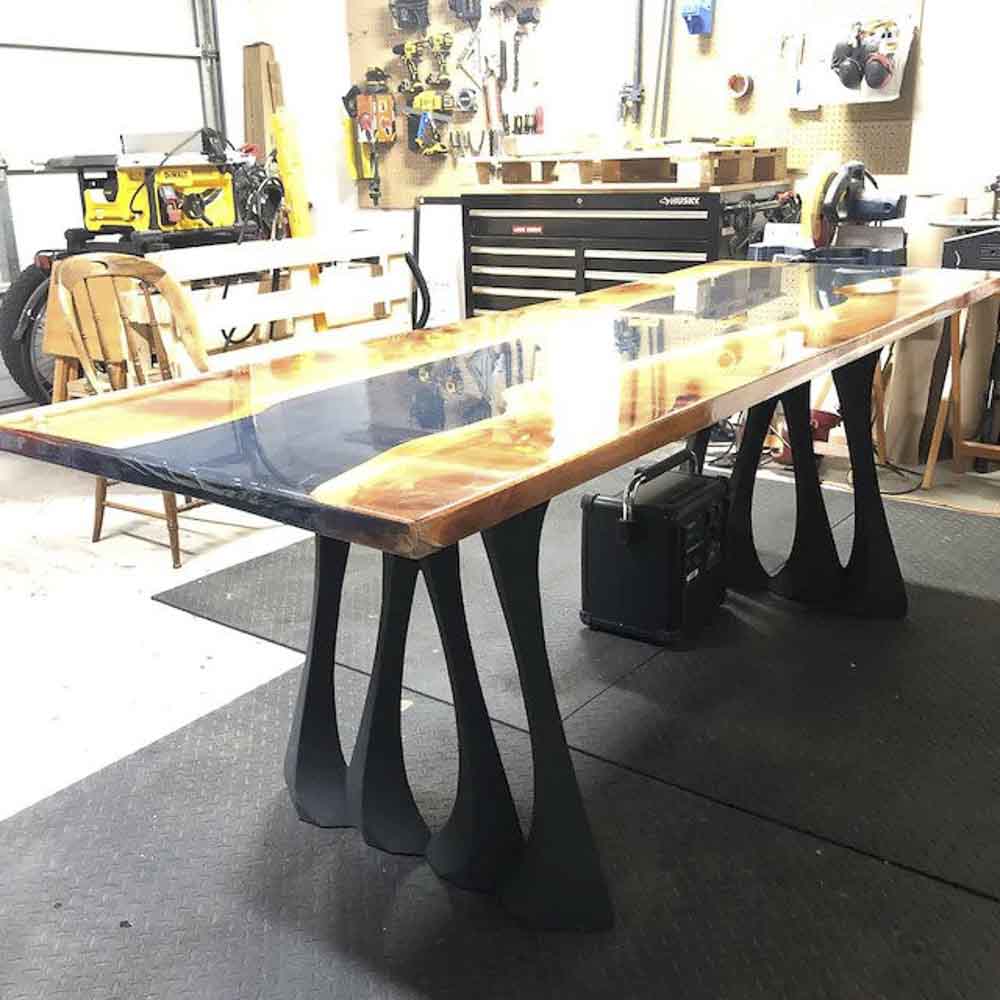 Metal Table Legs - 410 Radix - 28H inch - Set of 2 pcs metal table legs furniture legs round dining table desk legskitchen and dining woodwork dining table handmade furniture modern desk flowyline design industrial & rustic style heavy duty flowyline design