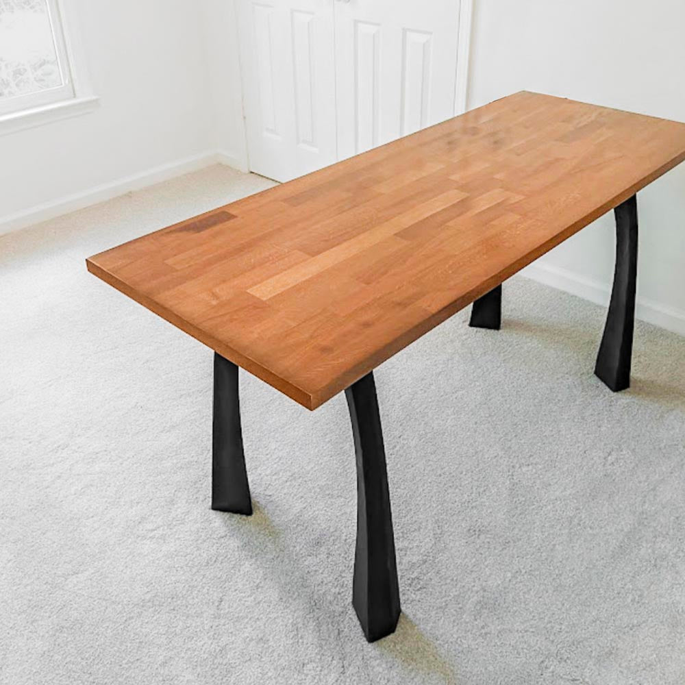Metal Table Legs 419 Nura 28"H Set of 2 pcs metal table legs wood desk steel table legs kitchen and dining pipe legs entryway table live edge slab farmhouse furniture desk legs flowyline design industrial & rustic style heavy duty flowyline design