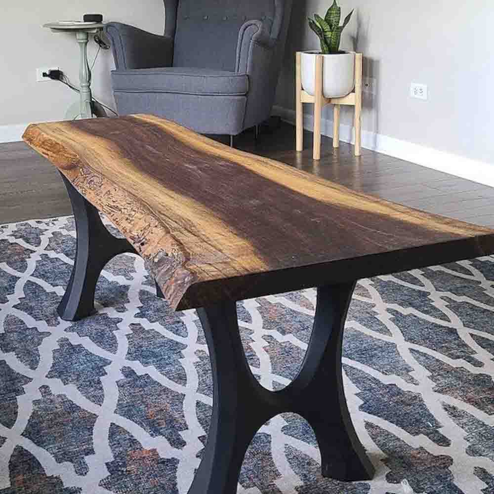 Furniture Legs 405 Haru 28H Modern Metal Dining Table Legs - Set of 2 pcs table legs modern desk live edge table legs industrial wood dining table office desk iron wood table legs sofa large dining table industrial & rustic style heavy duty