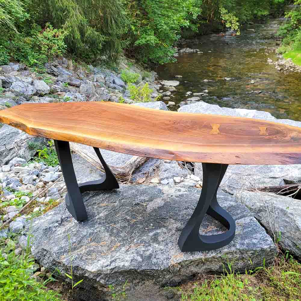 Bench Legs 117 Uzar 16H for Woodworking, Live Edge Tabletop Flowyline Design Coffee Table Base for DIY furniture dining home decor epoxy woodworkbench steel table legs farmhouse outdoor bench metal coffee table round stool legs modern desk small bench charcuterie narrow wood bench modern metal legs for bench