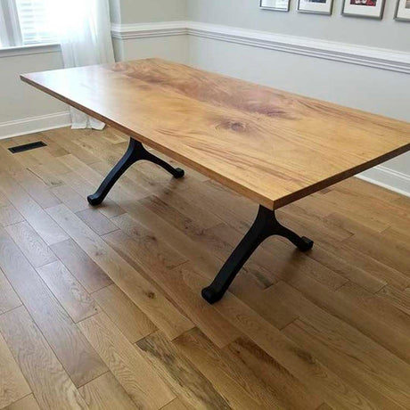 Metal Table Legs - 401 Wishbone - 28W, 28H inch - Set of 2 pcs metal table legs steel table dining table Wishbone steel Furniture legs trestle table live edge dining entryway desk legsflowyline design office desk industrial & rustic style heavy duty