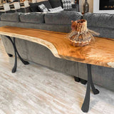 Metal Console Table Legs - 209 Xeni - 15W, 28H inch - Set of 2 pcs metal table legs dining table side table legs counter table console table sofa table legs iron table legs live edge table legs modern desk entryway table flowyline design round counter height table bar table