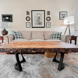 Bench Legs 117 Uzar 16H for Woodworking, Live Edge Tabletop Flowyline Design Coffee Table Base for DIY furniture dining home decor epoxy woodworkbench steel table legs farmhouse outdoor bench metal coffee table round stool legs modern desk small bench charcuterie narrow wood bench modern metal legs for bench