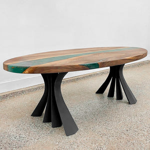 Bench Legs 126 Akro - 16H inch - Set of 2 pcs of FlowyLine Design Coffee Table Base for DIY furniture dining home decor epoxy woodworkmetal table legs steel bench legs coffee table farmhouse outdoor bench metal coffee table handmade home decor woodwork mid century modern rustic table legs metal legs for bench