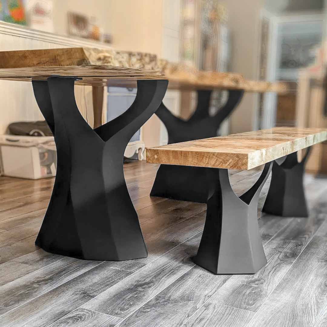 Metal Table Legs - 413 Ramo - 22W, 28H inch - Set of 1 pcs metal table legs round dining dining table furniture woodwork made in the usa gold table legs modern desk Steel farmhouse base granite table base glass industrial & rustic style heavy duty
