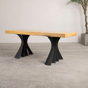Bench Legs 126 Akro - 16H inch - Set of 2 pcs of FlowyLine Design Coffee Table Base for DIY furniture dining home decor epoxy woodworkmetal table legs steel bench legs coffee table farmhouse outdoor bench metal coffee table handmade home decor woodwork mid century modern rustic table legs metal legs for bench