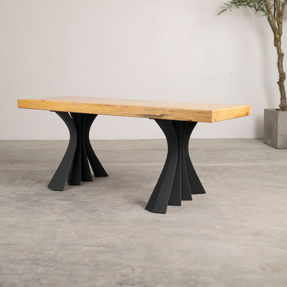 Bench Legs 126 Akro 16H for Modern Live Edge Table Top