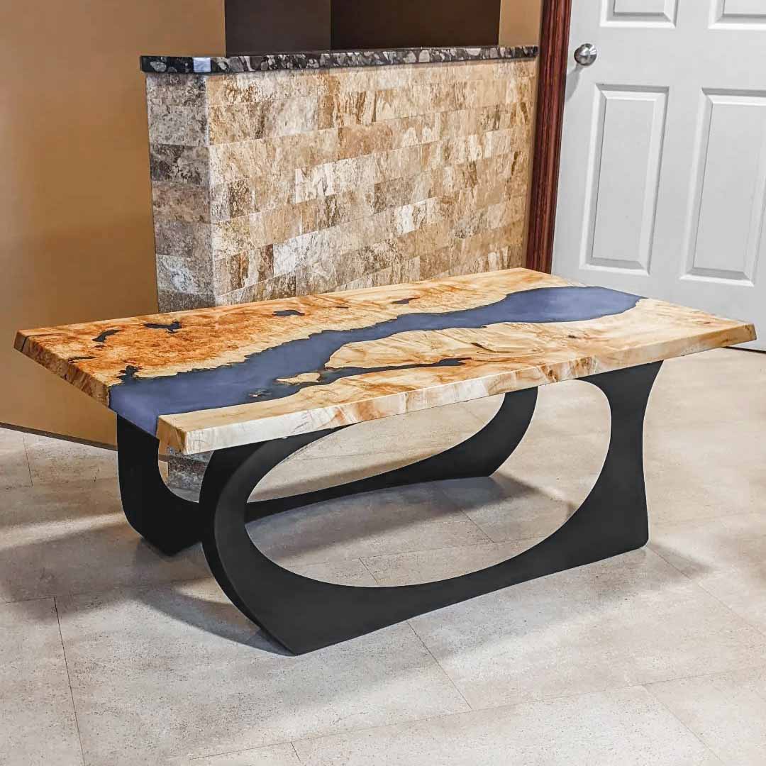 PLUS　オフェンステーブル Carved Hardwood Xyla Table - Sisyphus Industries