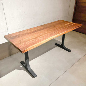 Metal Table Legs - 402 Wineglass - 28W, 28H inch - Set of 2 pcs metal table legs furniture dining table steel table base handmade furniture mid century modern wood table legs entryway table steel table industrial & rustic style heavy duty