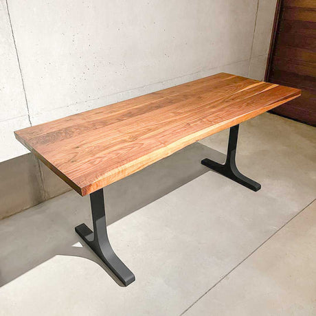 Metal Table Legs - 402 Wineglass - 28W, 28H inch - Set of 2 pcs metal table legs furniture dining table steel table base handmade furniture mid century modern wood table legs entryway table steel table industrial & rustic style heavy duty