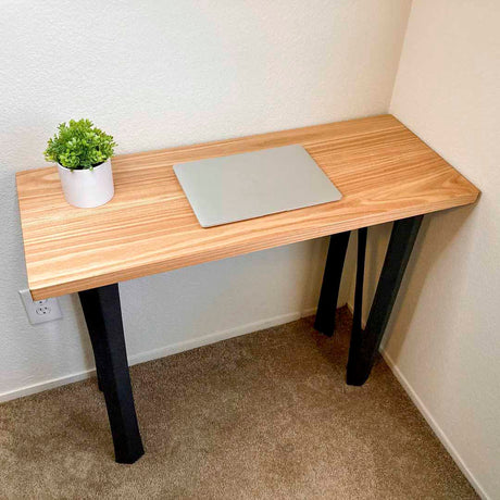 Metal Console Table Legs - 210 Norah - 10W, 28H inch - Set of 2 pcs metal table legs desk counter table side table Narrow Console Table handmade furniture counter height pipe counter base console table legs hallway table console table narrow round counter height table bar table