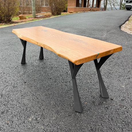 Bench Legs 115 Yami 16H Industrial Metal Furniture FlowyLine Design Coffee Table Base for DIY furniture dining home decor epoxy woodworkmodern coffee table metal bench legs steel x bench legs adjustable stool bench x legs narrow wood bench for entryway modern end table