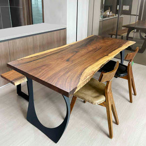 Metal Table Legs - 409 Cleo - 21W, 28H inch - Set of 2 pcs metal table legs furniture legs dining table round dining table kitchen steel table legs square dining table wood table legs hallway table entryway table flowyline design industrial & rustic style heavy duty flowyline design