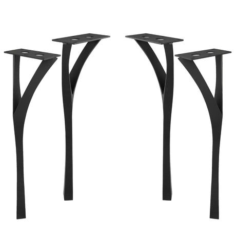 Metal Counter & Bar Table Legs - Faras - 34H, 40H inch - Set of 4 pcs metal table legs console table side counter table handmade furniture trapezoid table legs cross square glass table base trestleround counter height table bar table