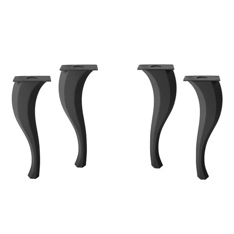 Metal Table Legs - 502 Priya - 3W, 28H inch - Set of 4 pcs table legs furniture legs round dining office desk iron table legs live edge wood sofa hallway table industrial & rustic style heavy duty flowyline design